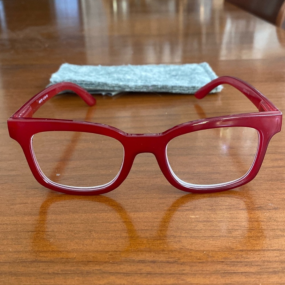 Look Optic Red Glasses with Case